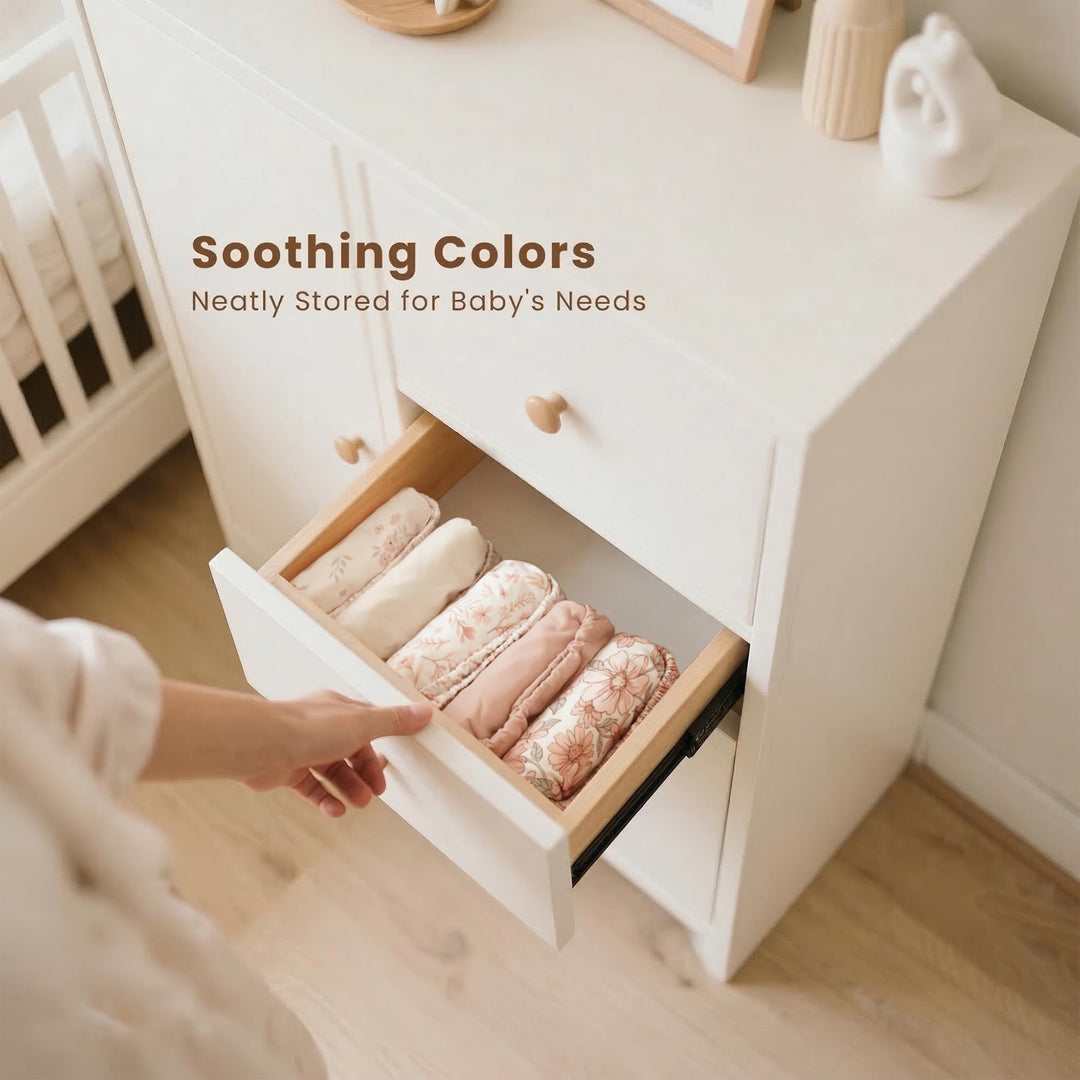Konssy 3 Pack Stretchy Bassinet Sheets for Baby Girls and Boys, 33"x21" Silky-Soft & Breathable, Bassinet Mattress Sheet, for Baby Delight, Dream on Me, Rectangle Bassinet Sheets