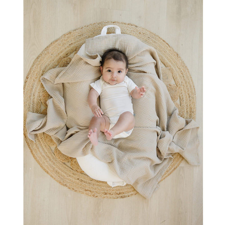 Konssy 3-Pack Muslin Baby Swaddle Blankets, 47 x 47 in Receiving Blankets Large Size, 100% Cotton, Ultra Soft & Breathable, Multi-Use Swaddles for Boys & Girls, from Newborn to Toddler