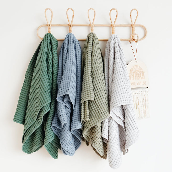 Konssy Waffle Baby Blanket for Boys & Girls, Soft Newborn Swaddle Blanket Waffle Knit, Cozy Crib Blanket Neutral for Nursery, Stroller & Toddler Bed, Machine Washable, 41" x 37"