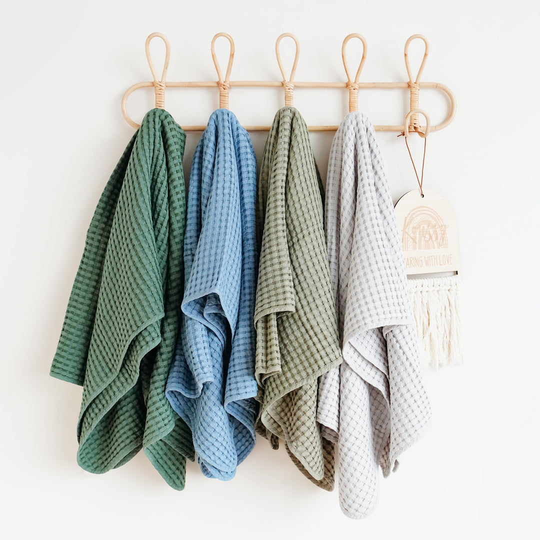 Konssy Waffle Baby Blanket for Boys & Girls, Soft Newborn Swaddle Blanket Waffle Knit, Cozy Crib Blanket Neutral for Nursery, Stroller & Toddler Bed, Machine Washable, 47" x 33"