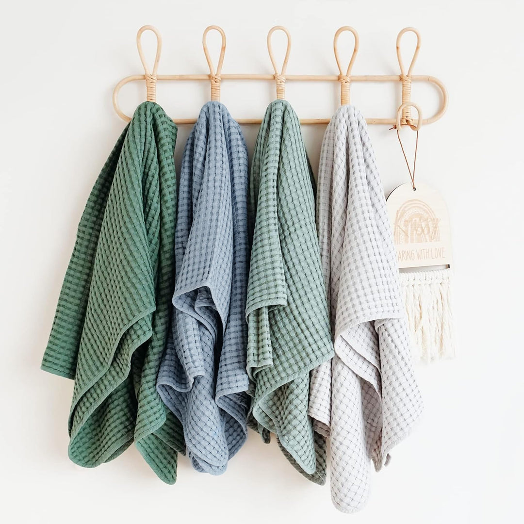 Konssy Waffle Baby Blanket for Boys & Girls, Soft Newborn Swaddle Blanket Waffle Knit, Cozy Crib Blanket Neutral for Nursery, Stroller & Toddler Bed, Machine Washable, 41" x 37"